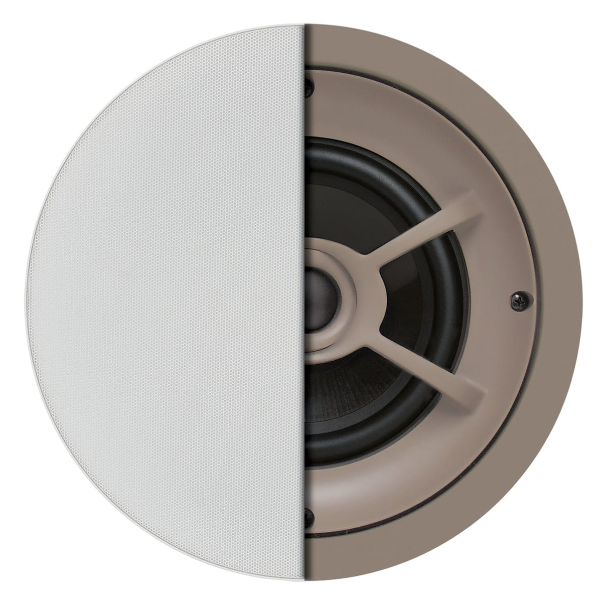 Proficient Audio 6-1/2-In. 100-Watt Protege C626 2-Way In-Ceiling Speaker Pair with Graphite Woofer and Pivoting Silk-Dome Tweeter, 8 Ohms