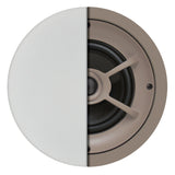Proficient Audio 6-1/2-In. 100-Watt Protege C626 2-Way In-Ceiling Speaker Pair with Graphite Woofer and Pivoting Silk-Dome Tweeter, 8 Ohms