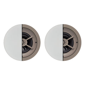 Proficient Audio 6-1/2-In. 125-Watt Protege C641 2-Way In-Ceiling Speaker Pair with Graphite Woofer and Pivoting Aluminum-Dome Tweeter, 8 Ohms