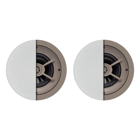 Proficient Audio 6-1/2-In. 125-Watt Protege C641 2-Way In-Ceiling Speaker Pair with Graphite Woofer and Pivoting Aluminum-Dome Tweeter, 8 Ohms