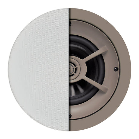 Proficient Audio 6-1/2-In. 125-Watt Protege C641 2-Way In-Ceiling Speaker Pair with Graphite Woofer and Pivoting Aluminum-Dome Tweeter, 8 Ohms