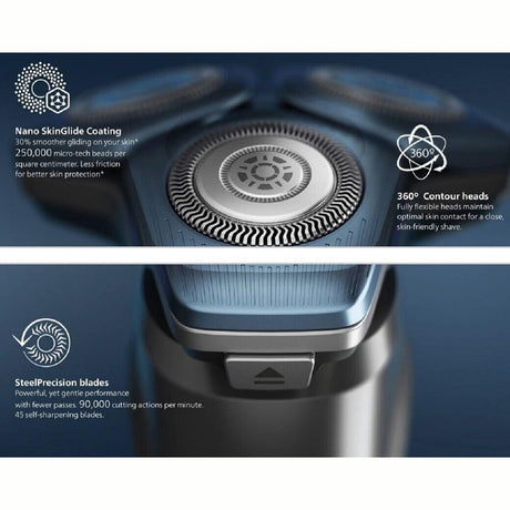 Philips Norelco S6800 Wet and Dry Cordless Electric Shaver Set with SenseIQ Technology, Series 6000