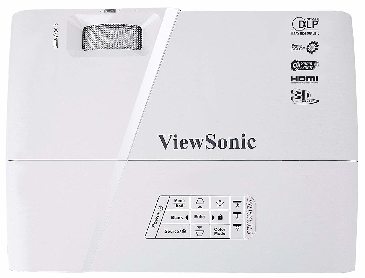 ViewSonic PJD5353-S 1080p 3200 Lumens XGA HDMI Short Throw Projector - Certified Refurbished