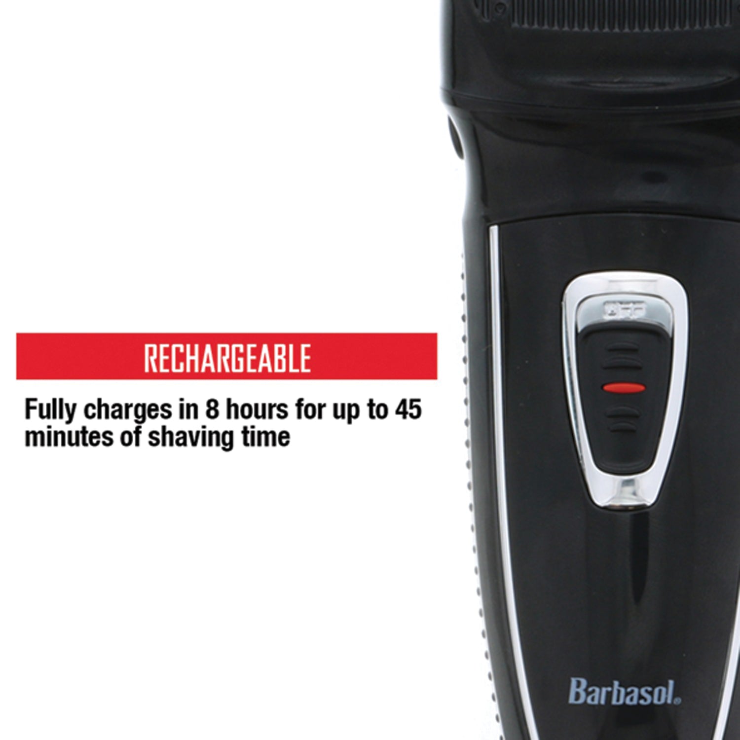 Barbasol Men's Rechargeable Foil Shaver with Pop-up Trimmer