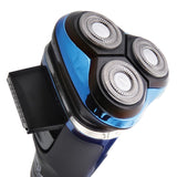 Barbasol Men's Rechargeable Wet/Dry LCD Lithium Rotary Shaver with Pop-up Trimmer