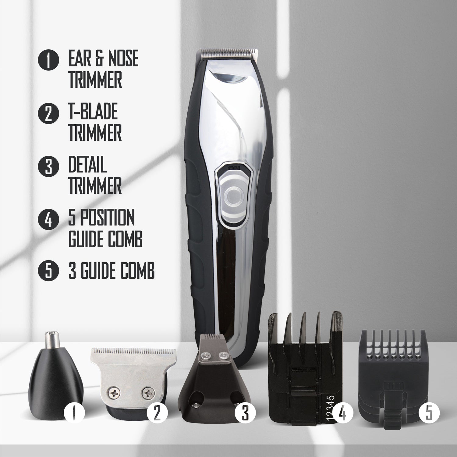 Barbasol Rechargeable 7-Piece All-in-1 Men’s Grooming Kit