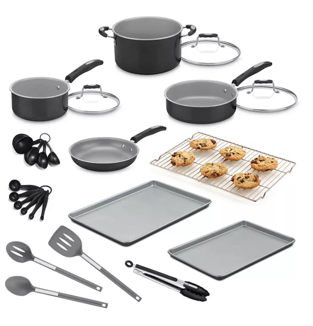 Cuisinart PM57CG-24BK Complete Chef Non-stick Cookware 24-Piece Set
