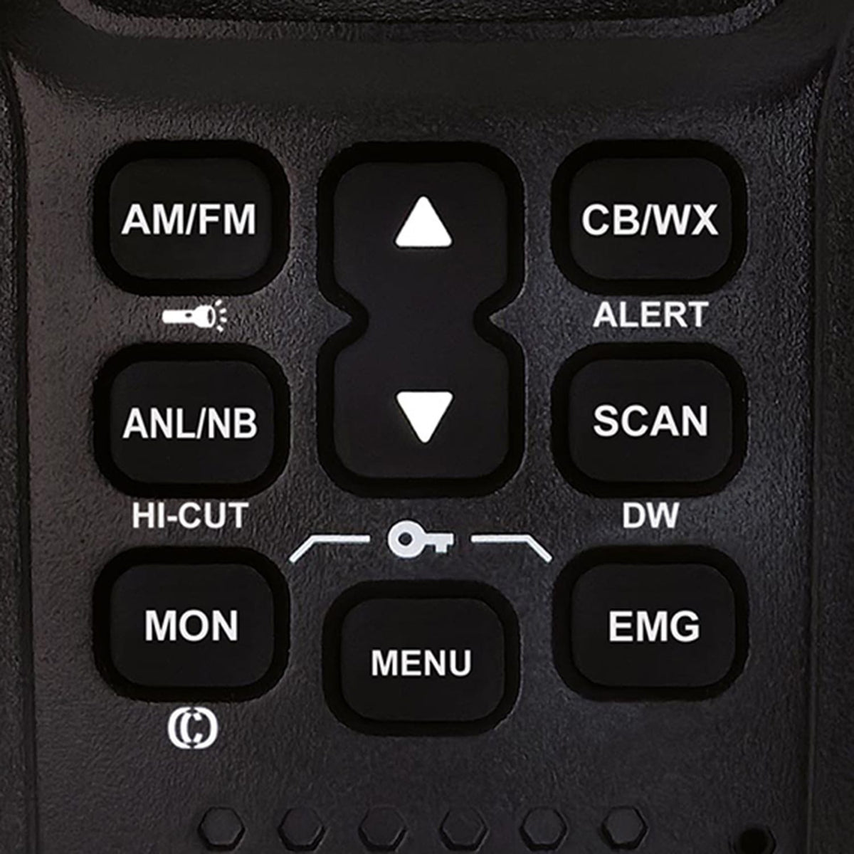 President Jerry FCC Handheld Ultra-Compact CB Radio with 40 Channels, AM/FM/PA, Weather Alert, Emergency Channel, Scan, Flexible Antenna, Car Charger