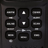 President Jerry FCC Handheld Ultra-Compact CB Radio with 40 Channels, AM/FM/PA, Weather Alert, Emergency Channel, Scan, Flexible Antenna, Car Charger