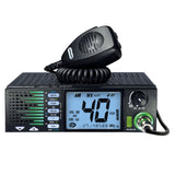 President TXUS910 JFK III FCC 40-Channel Trucker CB Radio with AM/FM/PA Modes, NOAA Alerts Front-Firing Flashing RX/TX Speaker, Scan Skip, USB, Mic