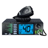President TXUS910 JFK III FCC 40-Channel Trucker CB Radio with AM/FM/PA Modes, NOAA Alerts Front-Firing Flashing RX/TX Speaker, Scan Skip, USB, Mic