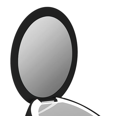 Priority Products Compact Bluetooth Mirror Speaker with Lights, M6, Black