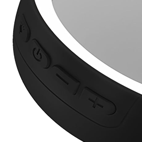 Priority Products Compact Bluetooth Mirror Speaker with Lights, M6, Black