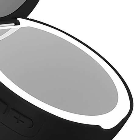 Priority Products Compact Bluetooth Mirror Speaker with Lights, M6, Black
