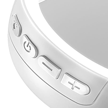 Priority Products Compact Bluetooth Mirror Speaker with Lights, M6, White