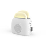 Priority Products Toaster-Shaped Sleeping Machine with Bluetooth Speaker and Night-Light, White