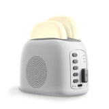 Priority Products Toaster-Shaped Sleeping Machine with Bluetooth Speaker and Night-Light, White