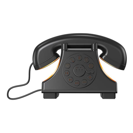 Priority Products Retro Telephone-Shaped Sleeping Machine with Bluetooth Speaker and Night-Light, Black