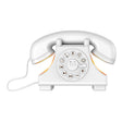 Priority Products Retro Telephone-Shaped Sleeping Machine with Bluetooth Speaker and Night-Light, White