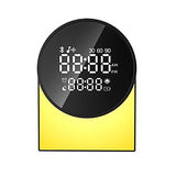 Priority Products Rechargeable Digital FM Radio Alarm Clock with Bluetooth Speaker, LED Night-Light, and Sound Machine, SM12, Black