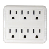 Prime 6-AC Outlet Grounded Wall Tap, PB801011