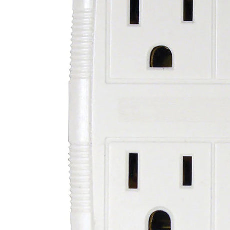 Prime 6-AC Outlet Grounded Wall Tap, PB801011