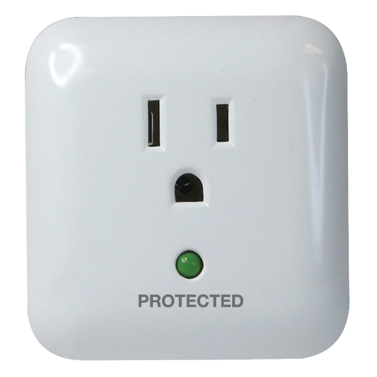 Prime 1-Outlet 900-Joules Surge Protector Wall Tap with Protected LED Indicator and End of Service Alarm, PB802105