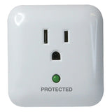 Prime 1-Outlet 900-Joules Surge Protector Wall Tap with Protected LED Indicator and End of Service Alarm, PB802105