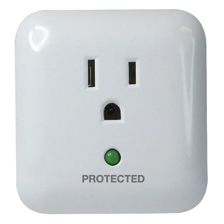 Prime 1-Outlet 900-Joules Surge Protector Wall Tap with Protected LED Indicator and End of Service Alarm, PB802105