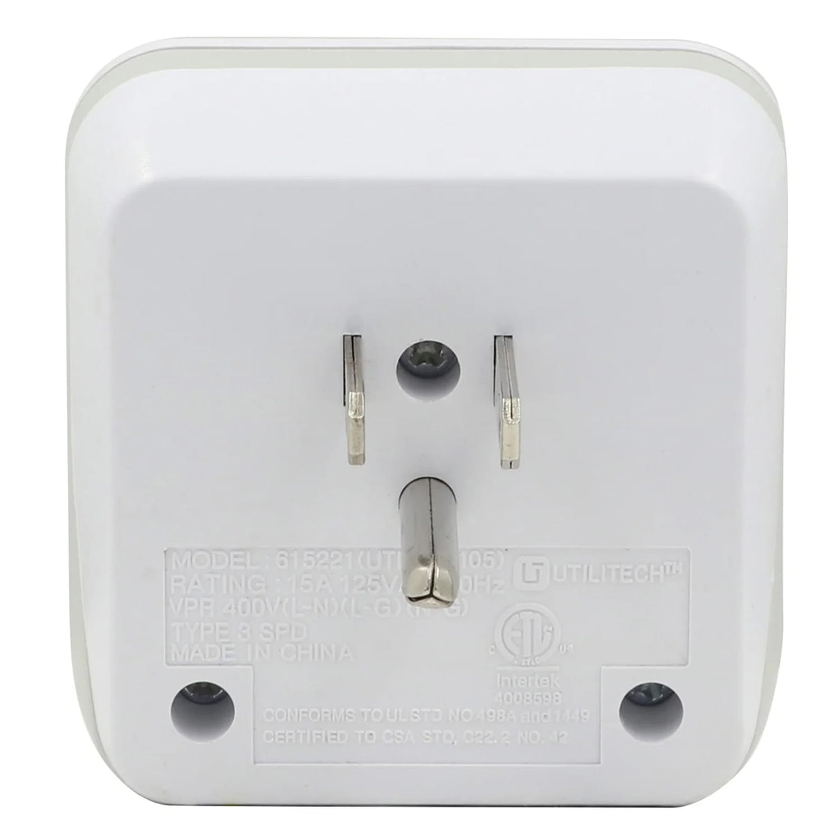 Prime 1-Outlet 900-Joules Surge Protector Wall Tap with Protected LED Indicator and End of Service Alarm, PB802105