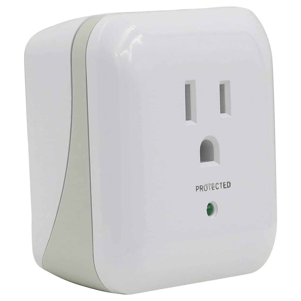 Prime 1-Outlet 900-Joules Surge Protector Wall Tap with Protected LED Indicator and End of Service Alarm, PB802105