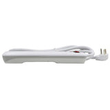 Prime 6-AC Outlet 1000-Joules Surge Protector Power Strip, 8-Ft. Cord with Right-Angle Plug, PB802126