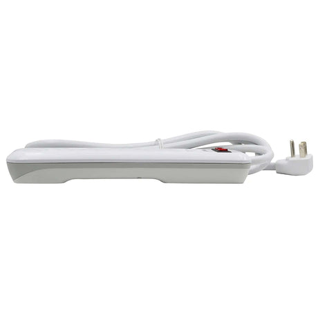 Prime 6-AC Outlet 1000-Joules Surge Protector Power Strip, 8-Ft. Cord with Right-Angle Plug, PB802126