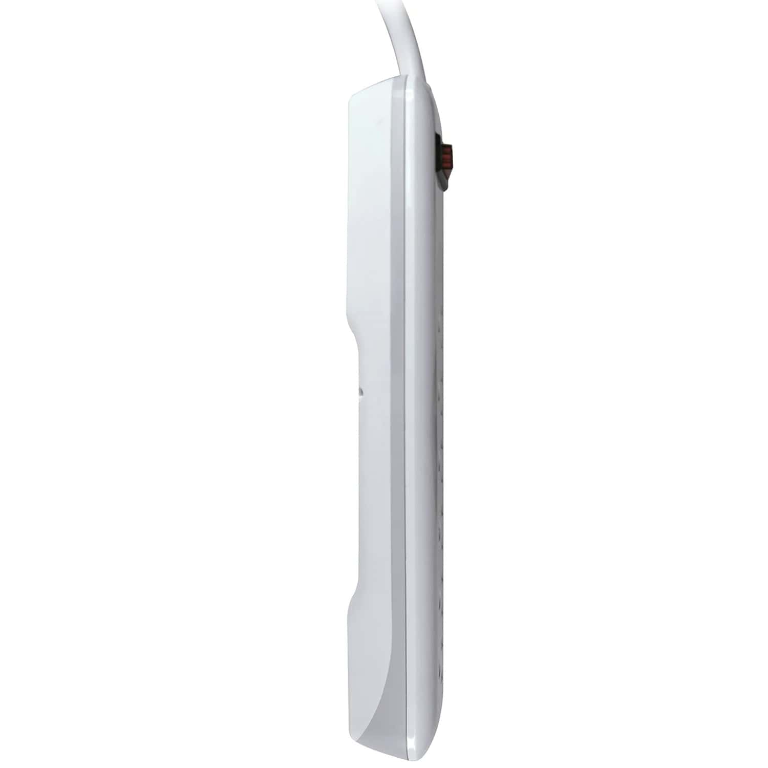 Prime 6-AC Outlet 1000-Joules Surge Protector Power Strip, 8-Ft. Cord with Right-Angle Plug, PB802126