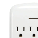 Prime 6-AC Outlet and 2-USB Port Grounded Wall Tap, PBSU072