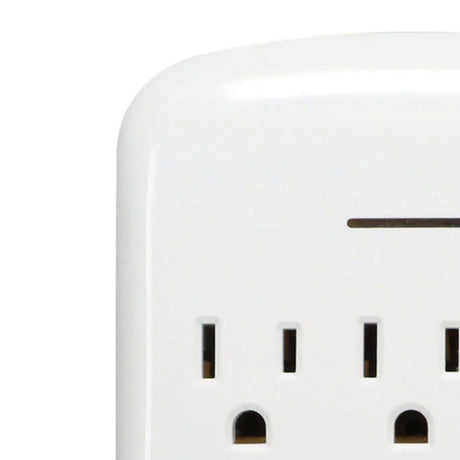 Prime 6-AC Outlet and 2-USB Port Grounded Wall Tap, PBSU072