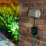 Prime 2-Outlet Grounded Outdoor Countdown Timer with Photosensor