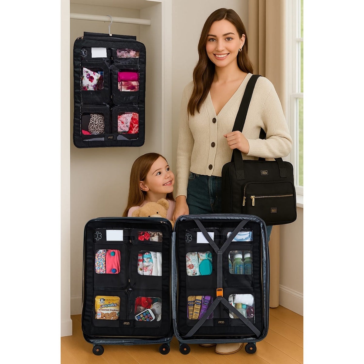 Pack Snap And Go Luggage Organizer Insert for Accessories and More, Medium