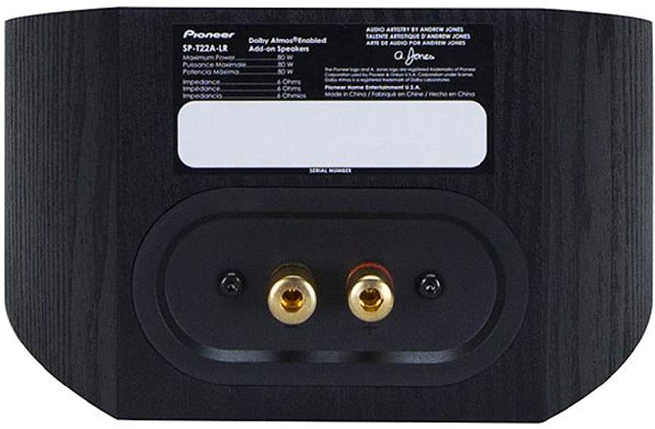 Pioneer PSP-T22A-LR Andrew Jones Designed Dobly Atmos Topper Speakers Pair