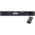 Pyle 2.1-Channel 200-Watt-Max Bluetooth Stereo Amplifier/Receiver with 2 Mic Inputs, FM Radio, USB, microSD, and Remote, PDA7BU