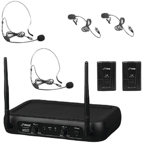 Pyle VHF Fixed-Frequency Wireless Microphone System