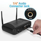 Pyle Premier Series Professional 2-Channel UHF Wireless Handheld Microphone System with Selectable Frequency
