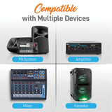 Pyle Premier Series Professional UHF Wireless Microphone System with 2 Body Packs, 2 Lavaliers, and 2 Headsets