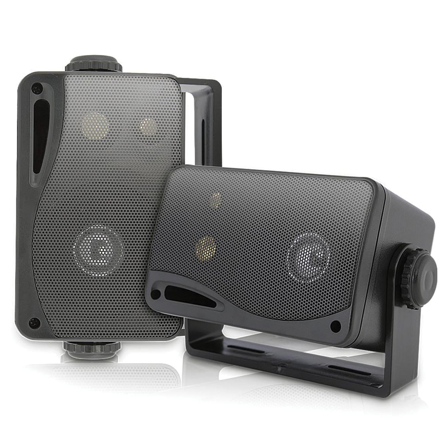 Pyle Hydra Series 3.5" 200-Watt 3-Way Weatherproof Mini-Box Speaker System, Black