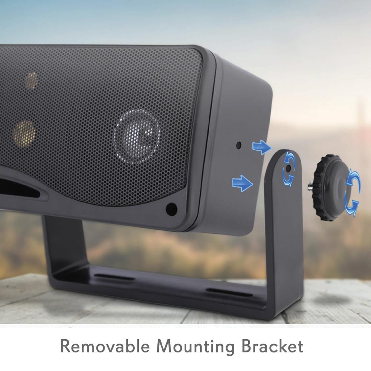 Pyle Hydra Series 3.5" 200-Watt 3-Way Weatherproof Mini-Box Speaker System, Black