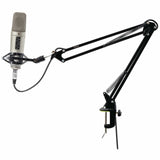 Pyle Universal Table Clamp Boom Shock Microphone Mount