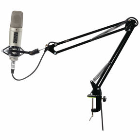 Pyle Universal Table Clamp Boom Shock Microphone Mount