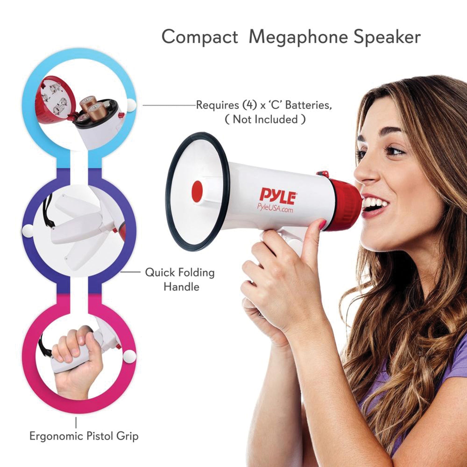 Pyle 20-Watt Megaphone/Bullhorn