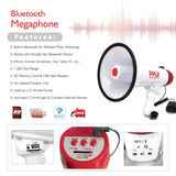 Pyle 40-Watt Bluetooth Megaphone Bullhorn