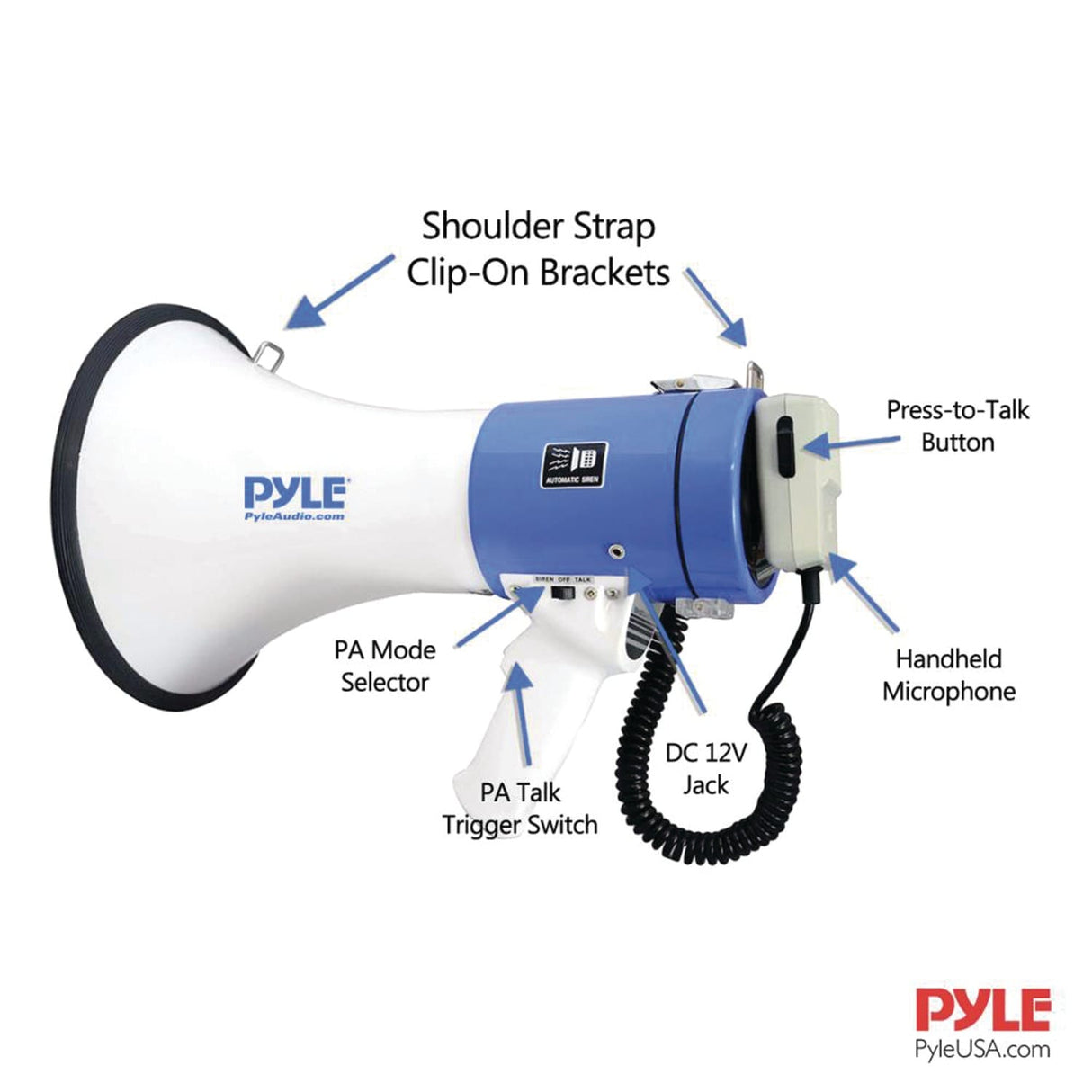 Pyle 50-Watt Professional Piezo Dynamic Megaphone